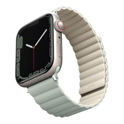Ремешок Uniq Revix reversible Magnetic для Apple Watch 42-44-45-49 мм, шалфей/бежевый