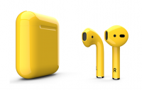 Беспроводные наушники Apple AirPods 2 жёлтый глянец (2222215)