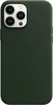 Чехол кожаный для iPhone 13 Pro Apple MagSafe (зеленая секвойя)