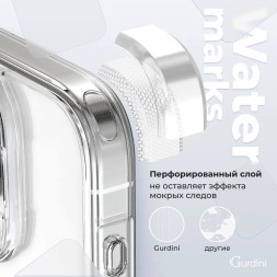 Чехол накладка для iPhone 16 Pro Max Gurdini Alba Series Protective (серый)