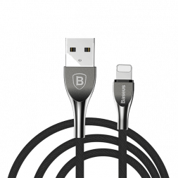Кабель USB Baseus Mageweave Zinc Alloy Cable lightning 2 A 1 м (черный)