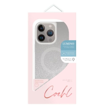 Чехол для iPhone 15 Pro Max Uniq Coehl Lumino MagSafe (серебристый)