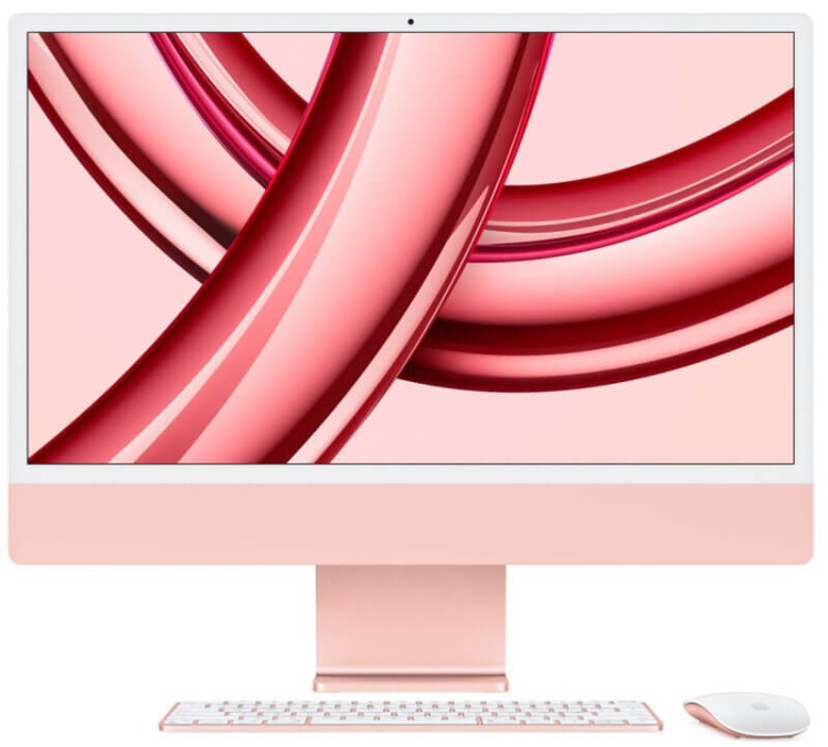 Моноблок Apple iMac 24" Retina 4,5K (M3 8C CPU, 10C GPU) 24/1TB SSD розовый