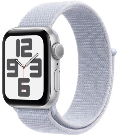 Часы Apple Watch SE 2, 44 мм ремешок Sport Loop (серебристый)