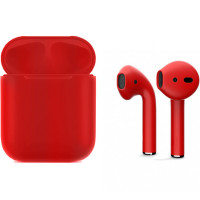 Беспроводные наушники Apple AirPods 2 красный матовый (полная покраска) (9858952)