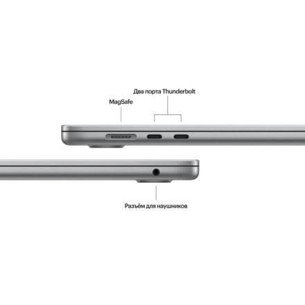 Ноутбук Apple MacBook Air 13" M3 8c CPU, 10c GPU 16/256GB Space Gray (2024)