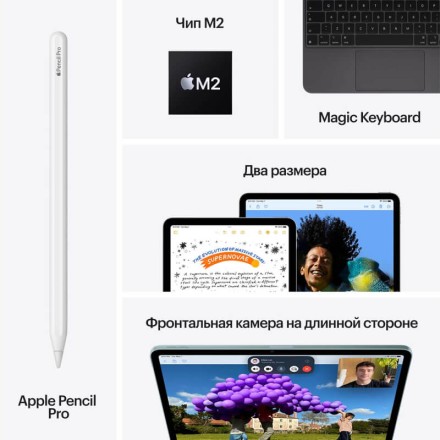 Планшет Apple iPad Air 11" 128Gb (2024) Wi-Fi фиолетовый